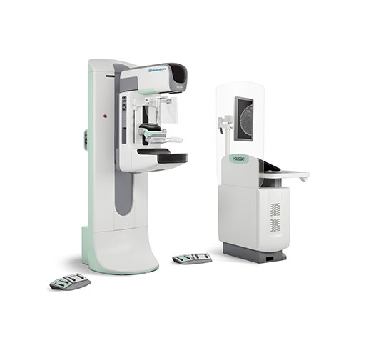 Sistema de mamografia digital 3Dimensions™ da Hologic em fundo branco