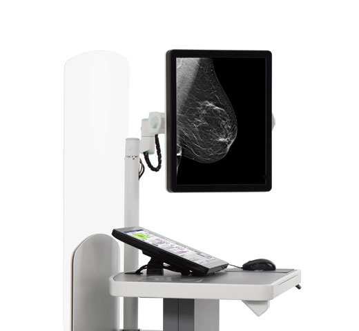 Tomossíntese de alta resolução Clarity HD™ da Hologic em fundo branco