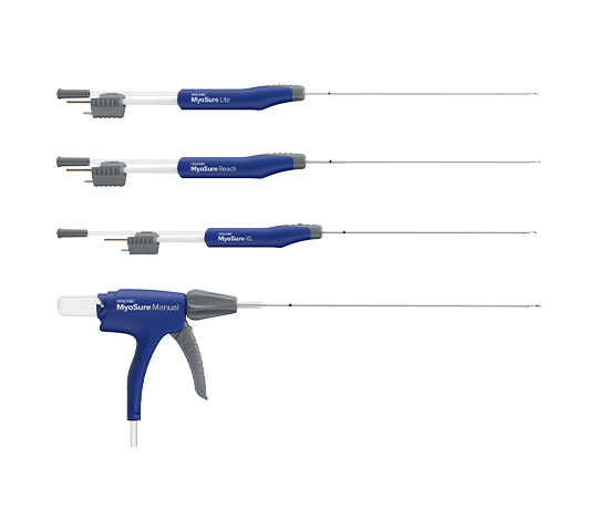 MyoSure® Morcelador de tecidos em fundo branco