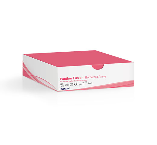 Ensaio Panther Fusion® Bordetella da Hologic em fundo branco