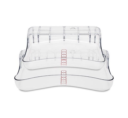 Sistema de estabilização mamária SmartCurve™ em fundo branco