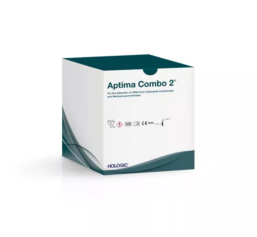 Imagem do ensaio Aptima Combo 2® (para CT/NG) em fundo branco