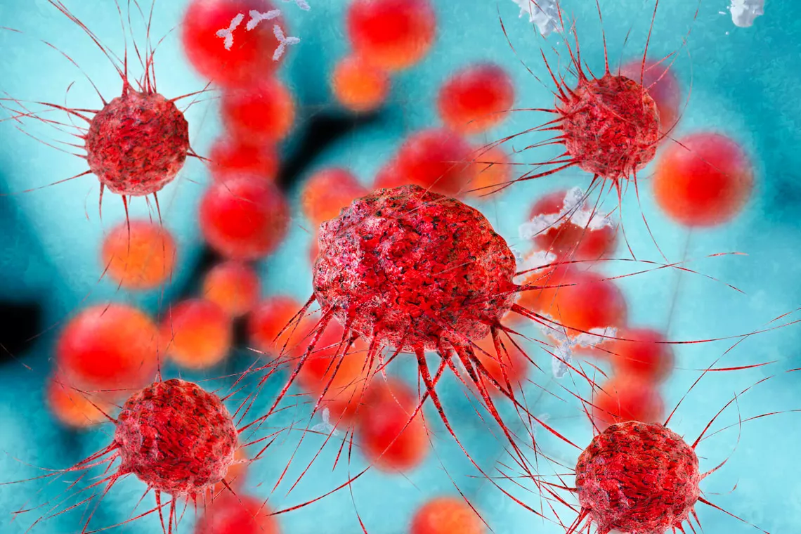 Imagem de infeção viral ou de vírus como o HIV-1