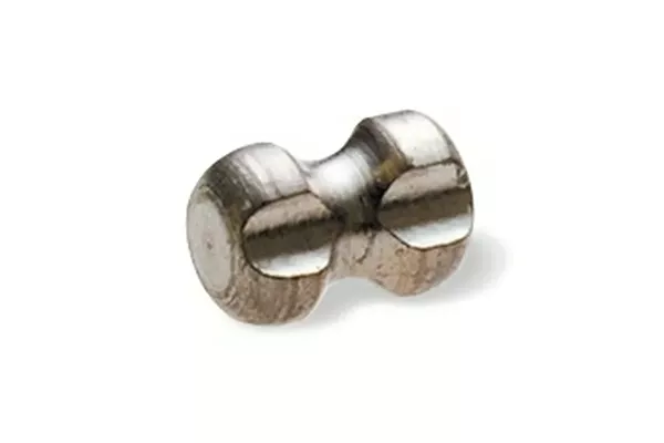 Marcador de biopsia Hourglass em fundo branco