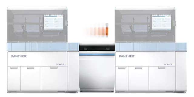 Sistema Panther Trax em fundo branco