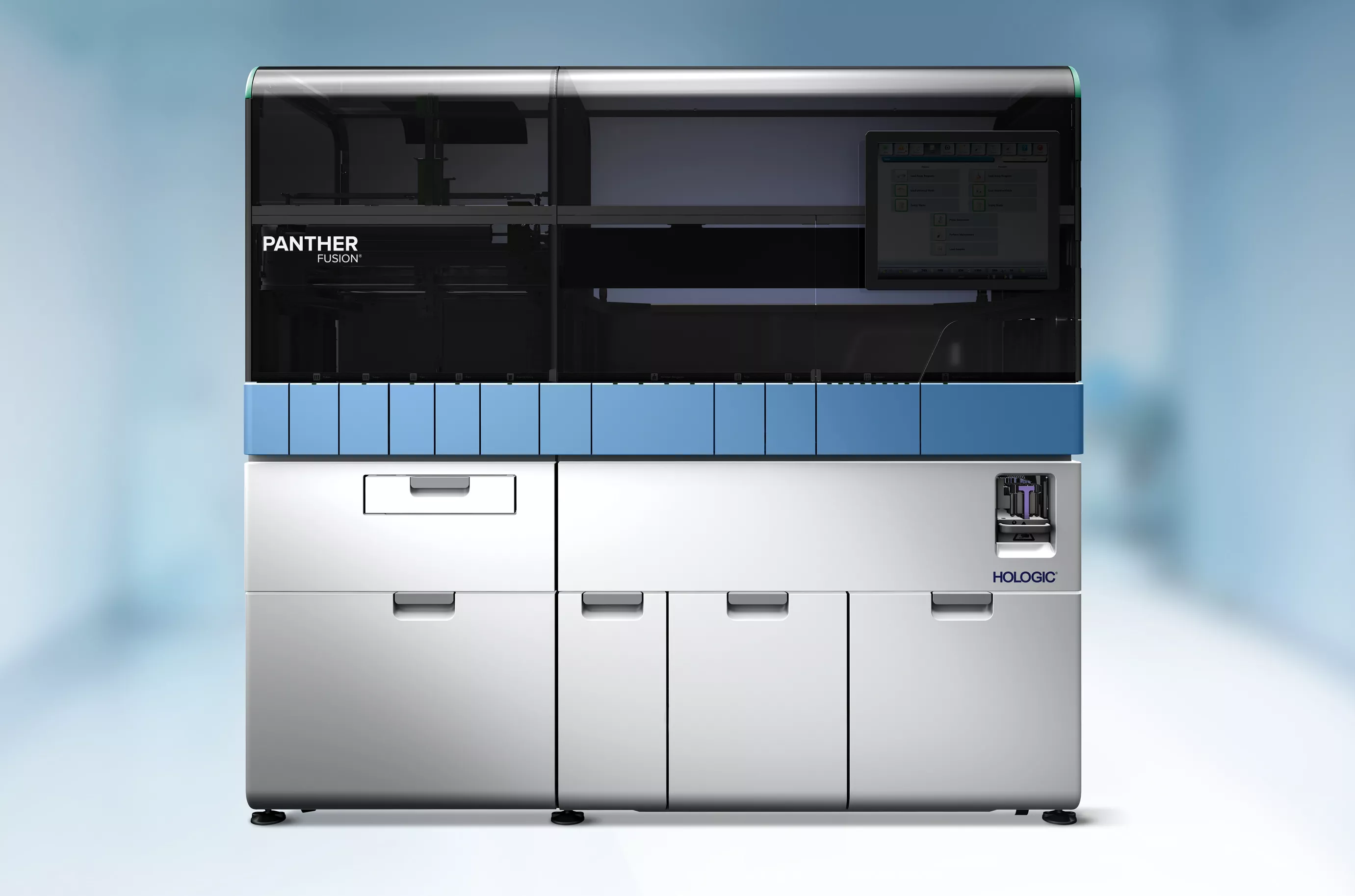 Imagem do Panther® Fusion no laboratório.