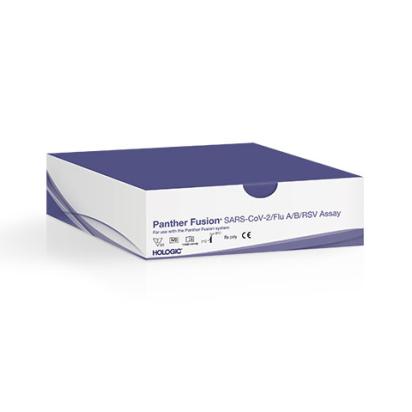Ensaio Panther Fusion® SARS-CoV-2/Flu A/B/RSV da Hologic em fundo branco